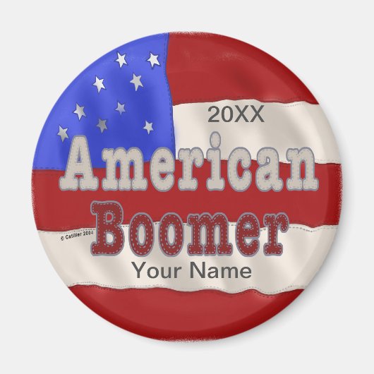 Baby Boomer individuelle Name Magnet (Vorne)