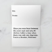 Baby Boomer Karte (Innenseite)