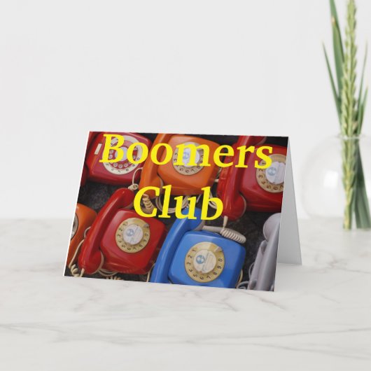 Baby Boomer Karte (Vorderseite)
