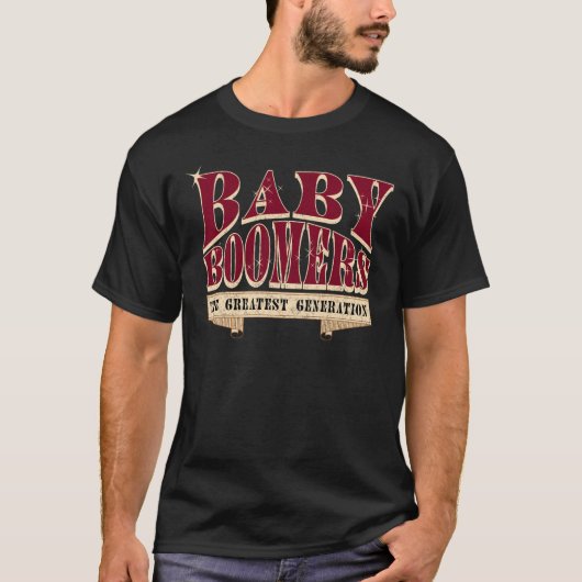 Baby Boomer - Retro-Slogan der Besten Generation T-Shirt (Vorderseite)