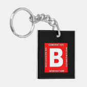 Baby Boomer Schlüsselkette Schlüsselanhänger (Vorderseite links)