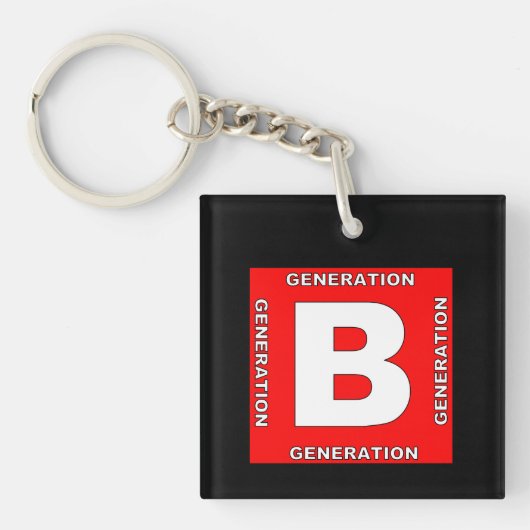 Baby Boomer Schlüsselkette Schlüsselanhänger (Vorderseite)