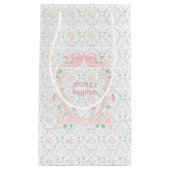 Baby Bootie Coquette Wappen Kleine Geschenktüte (Vorderseite)