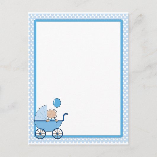 Baby Border Boy Postkarte (Vorderseite)