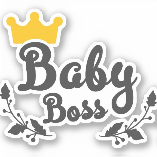 Baby Boss Aufkleber (Vorderseite)