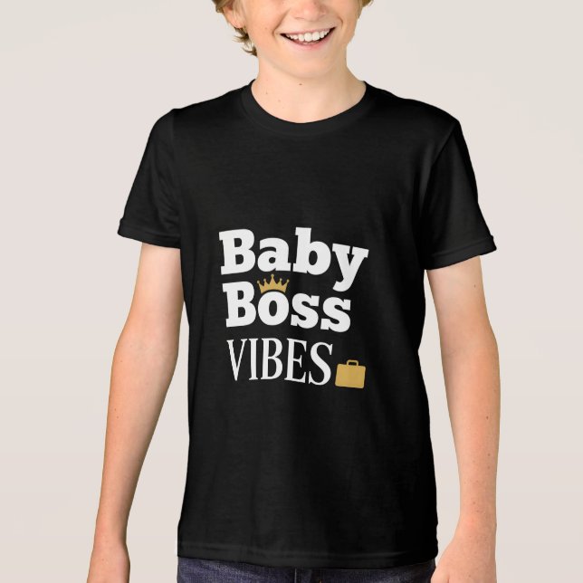 Baby Boss STIMMUNG Tri-Blend Shirt (Vorderseite)