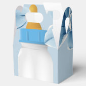 Baby Bottle Baby Dusche Gefälligkeitsboxen Blau Geschenkschachtel (Geöffnet)
