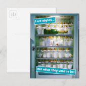 Baby Bottle Champagne Kühlschrank Postkarte (Vorne/Hinten)