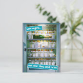 Baby Bottle Champagne Kühlschrank Postkarte (Stehend Vorderseite)