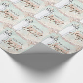 Baby Bottle Sweet Angel Baby Dusche Packpapier (Ecke)