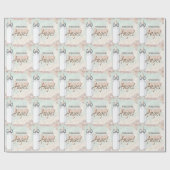 Baby Bottle Sweet Angel Baby Dusche Packpapier (Flach)