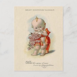 Baby Bouquet von Rose Postkarte