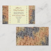 Baby Boutique - Crochet Baby Blanket Visitenkarte (Vorne/Hinten)