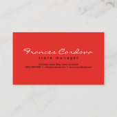 Baby Boutique Storefront Babyshop Business Card Visitenkarte (Rückseite)