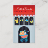 Baby Boutique Storefront Babyshop Business Card Visitenkarte (Vorderseite)