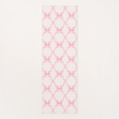 Baby Bow Trellis Pink Bella Ribbon Yoga Mat Yogamatte (Vorderseite)
