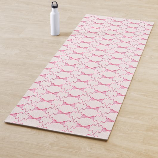 Baby Bow Trellis Pink Bella Ribbon Yogamatte (Beispiel)