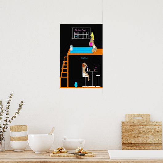 Baby Bowling Poster (Küche)