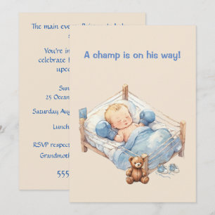 Baby-Box-Champion Digital-Download-Einladung Einladung