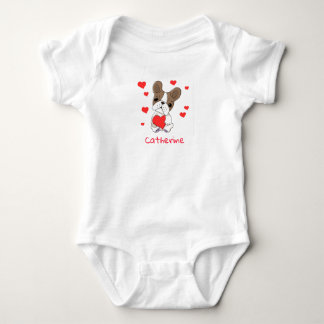 Baby Boxer mit rotem Herzen Strampler