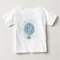 Baby Boy 1. Geburtstag Heißluftballon T-Shirt