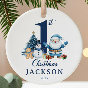 Baby Boy 1. Weihnachten Keramik Ornament