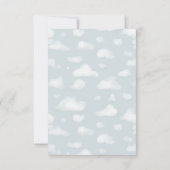 Baby Boy Airplane Travel Baby Dusche Dankeskarte (Rückseite)