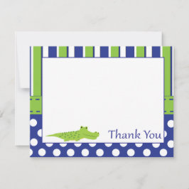 Baby Boy Alligator Danke Karte