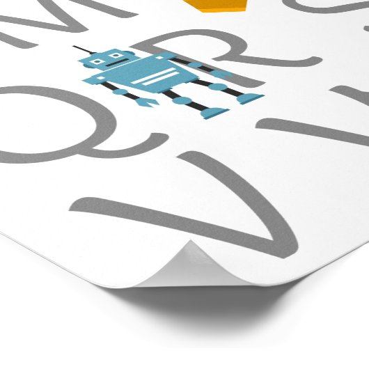 Baby Boy Alphabet Poster (Ecke)