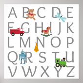 Baby Boy Alphabet Poster (Vorne)