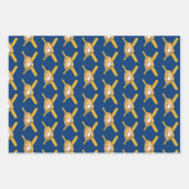 Baby Boy and Dog Baseball Themed Baby Dusche Geschenkpapier Set (Vorderseite 2)