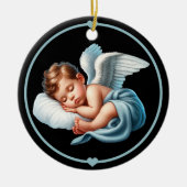 Baby Boy Angel Memorial Wind Chime Keramik Ornament (Vorne)