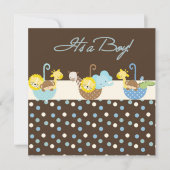 Baby Boy Announctions Card Ankündigung (Vorderseite)