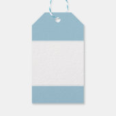 Baby Boy Announctions Geschenk Mit Monogramm Geschenkanhänger (Rückseite)