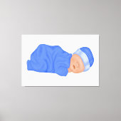 Baby Boy Art Canvas Print Leinwanddruck (Vorderseite)