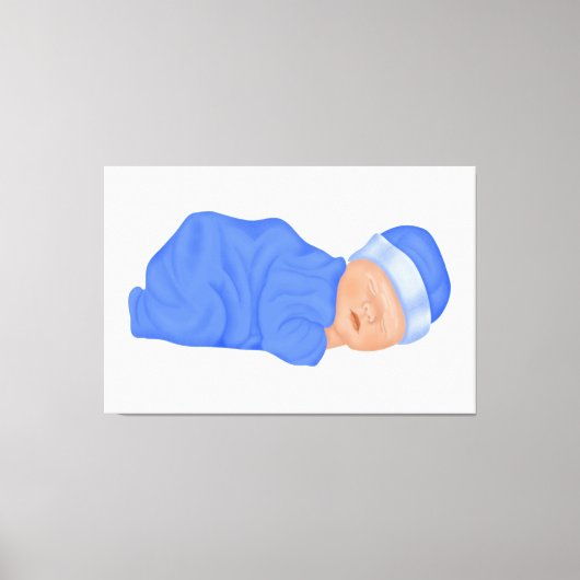 Baby Boy Art Canvas Print Leinwanddruck (Vorderseite)