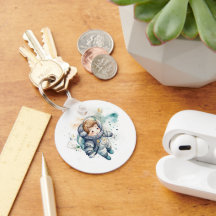 Baby Boy Astronaut Aquarellkleber