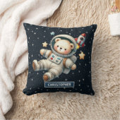 Baby Boy Astronaut Teddy Bear Kissen Kinderzimmer  (Decke)