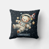 Baby Boy Astronaut Teddy Bear Kissen Kinderzimmer  (Rückseite)