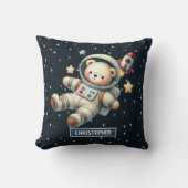 Baby Boy Astronaut Teddy Bear Kissen Kinderzimmer  (Vorderseite)