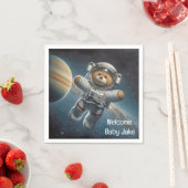 Baby Boy Astronaut Teddy Bear Serviette (Beispiel)