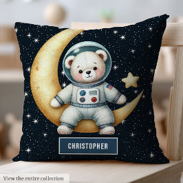 Baby Boy Astronautenkissen mit Personalisierter Te Kissen
