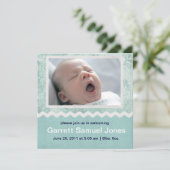 Baby Boy Baby Ankündigung (Stehend Vorderseite)