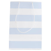 Baby Boy Baby Dusche Niedlich Owl Blue Geschenktas Mittlere Geschenktüte (Rückseite)