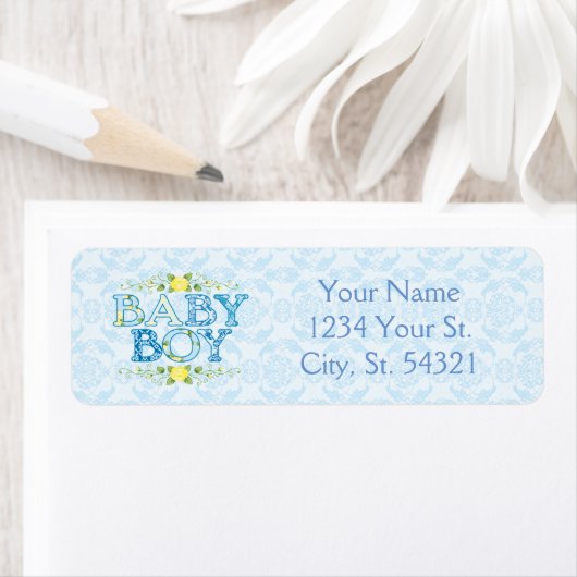 Baby Boy, Baby Shower Address Labels (Insitu)