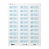 Baby Boy, Baby Shower Address Labels (Vorne)