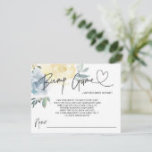 Baby Boy Baby Showspielkarten Begleitkarte (Stehend Vorderseite)