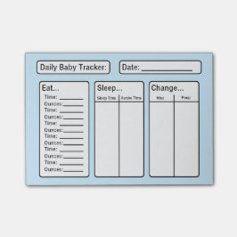 Baby Boy - Baby Tracker Post-it Notes Klebezettel