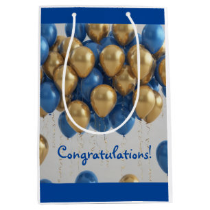 Baby Boy Balloons Mittlere Geschenktüte