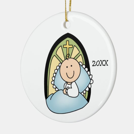 Baby Boy Baptisc Ornament (Links)